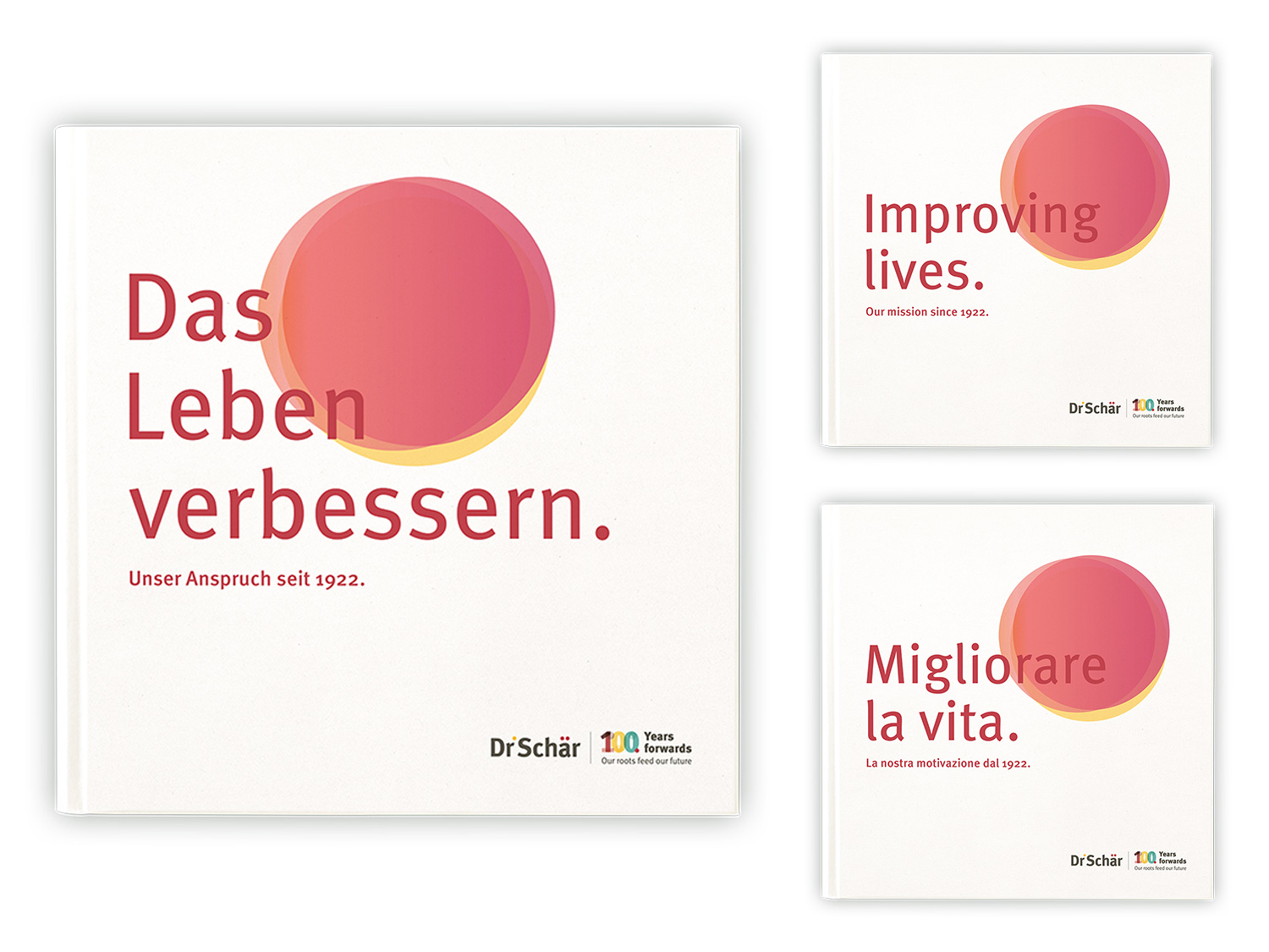 Das Jubiläumsbuch von Dr. Schär: Das Leben verbessern. Unser Anspruch seit 1922