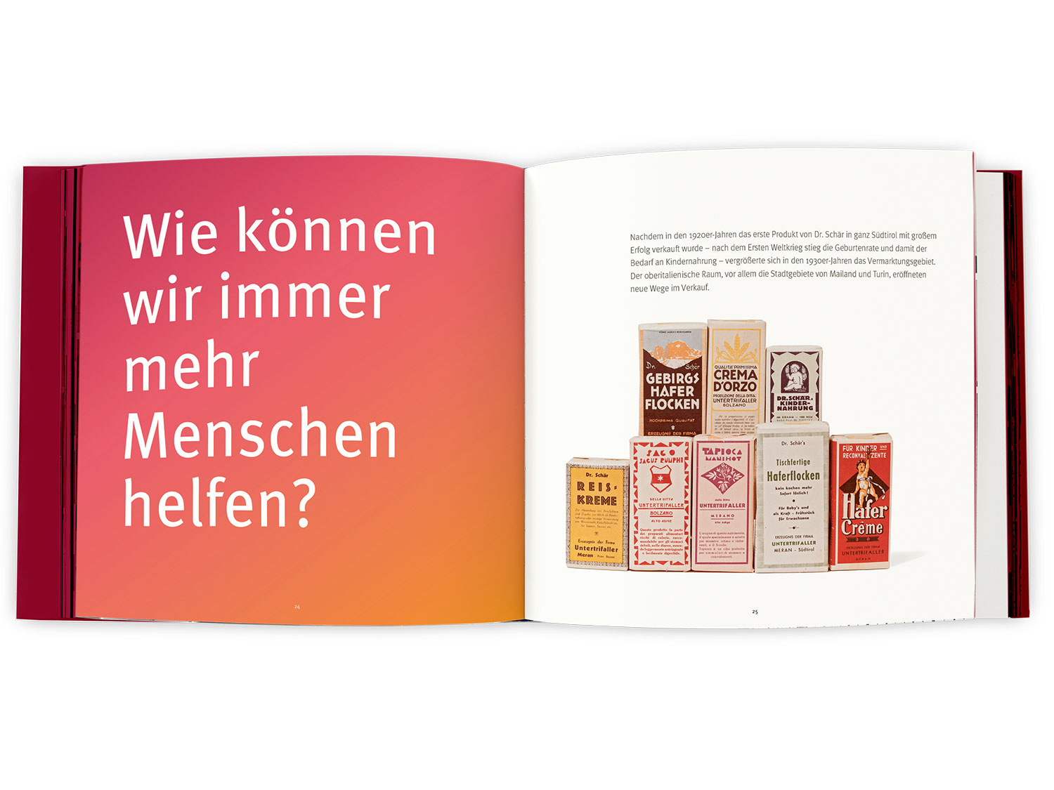 Das Jubiläumsbuch von Dr. Schär: Das Leben verbessern. Unser Anspruch seit 1922