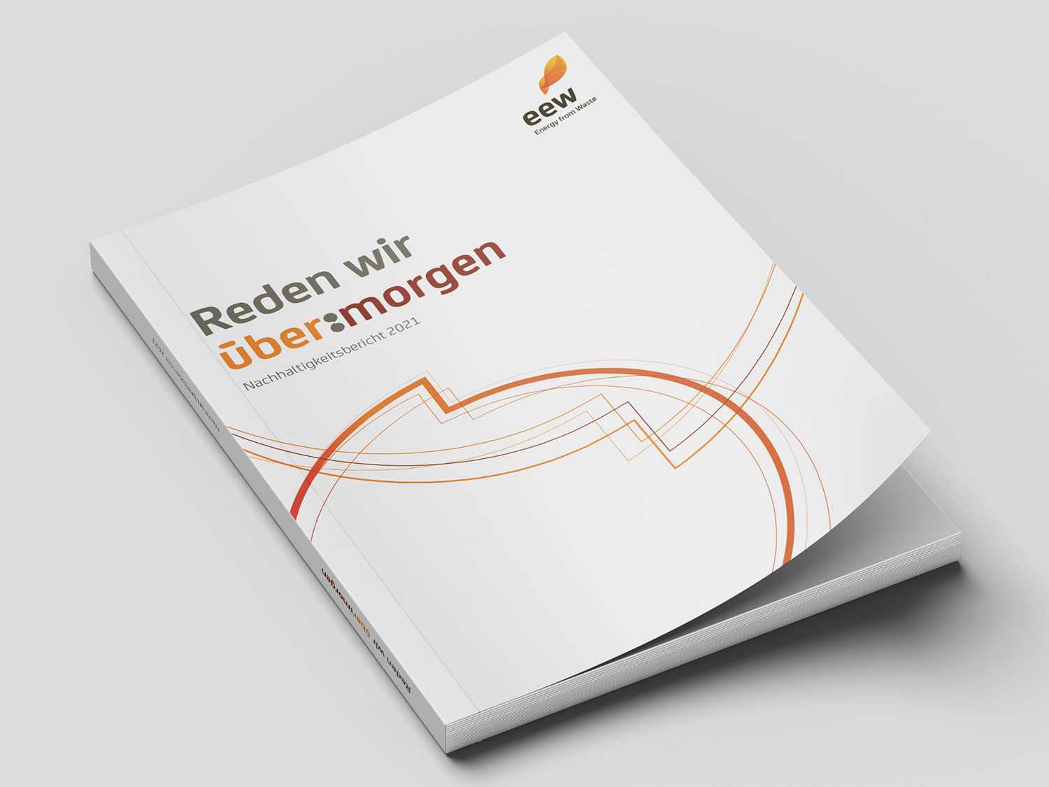 Beispielhafte Seiten aus dem EEW-Nachhaltigkeitsbericht