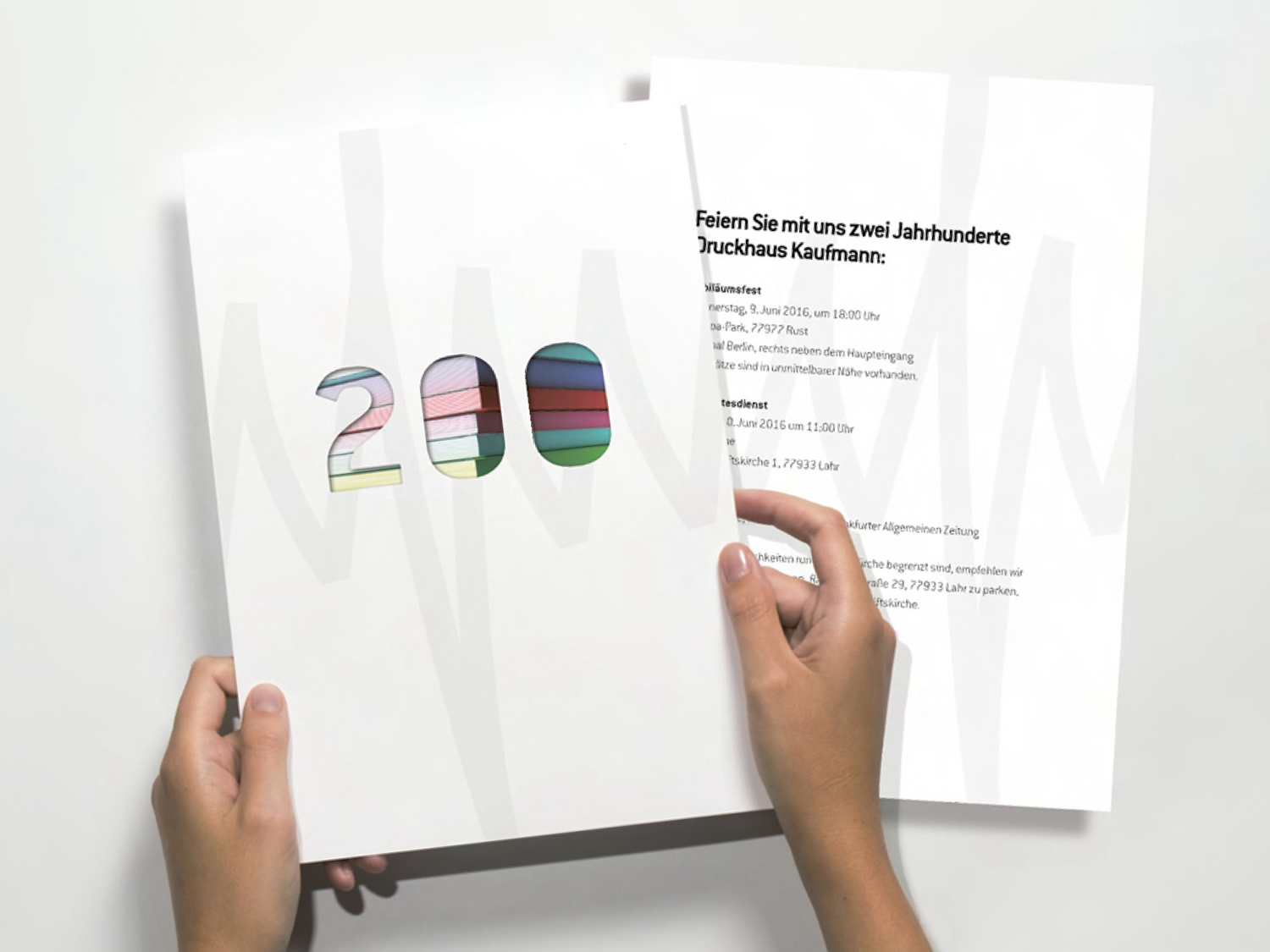 Festschrift zum 200. Jubiläum von Druckhaus Kaufmann im Jahr 2015