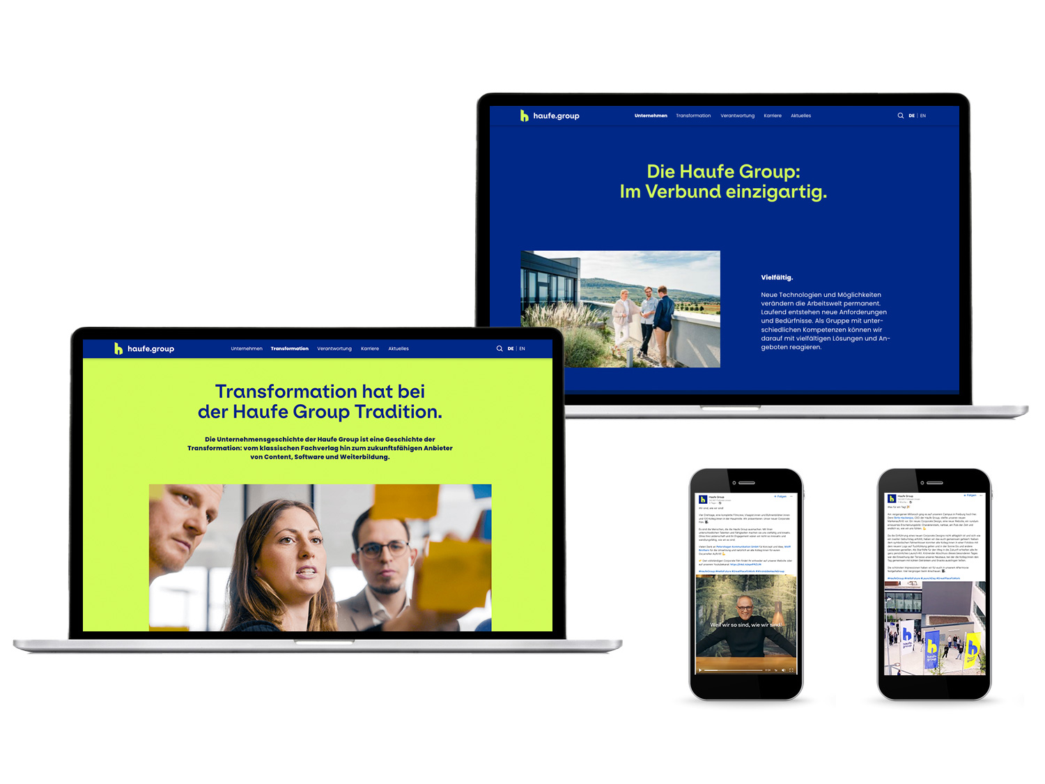 Der neue Markenauftritt der Haufe Group: Die Website